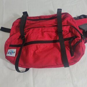 Eagle Creek Men Fanny Pack Waist Bag Travel Zip Buckle Red Black Outdoor Hike